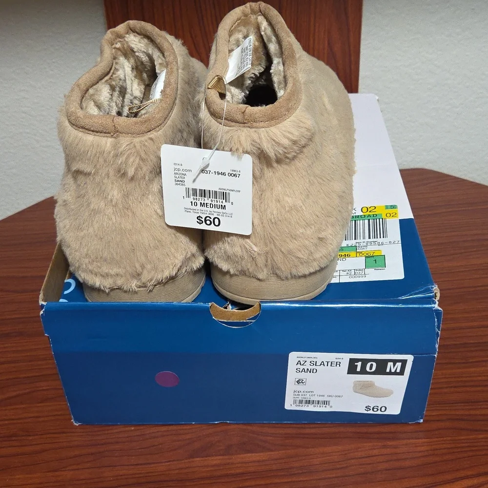 Arizona Jean Company Sand Faux Fur Booties